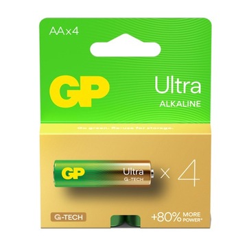 Bateria alkaliczna GP Ultra Alkaline G-tech AA (LR6) 4 sztuki