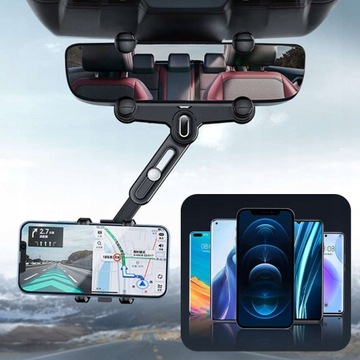 АВТОДЕРЖАТЕЛЬ ТЕЛЕФОНА НА ЗЕРКАЛО ЗАДНЕГО ОБЗОРА ДЛЯ АВТОМОБИЛЯ, ПРОЧНЫЙ