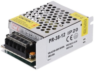 Zasilacz Standard modułowy PR 12V 38W