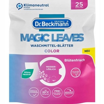 LISTKI DO PRANIA MAGIC LEAVES KOLOR DR BECKMANN 25SZT