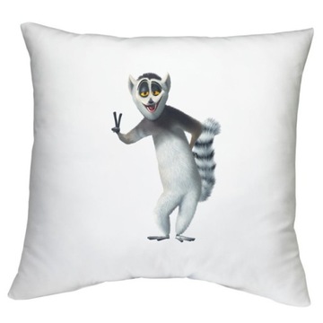 PODUSZKA KRÓL JULIAN CYTAT MADAGASKAR WZORY