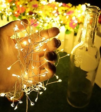 Новогоднее украшение Елочные огни Гирлянда Микрососульки Микросветодиоды 500 шт.