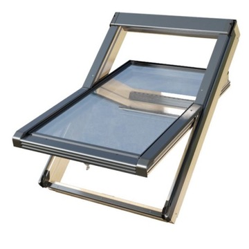 Okno dachowe obrotowe OKPOL ISO E2 78x118cm RAL7016