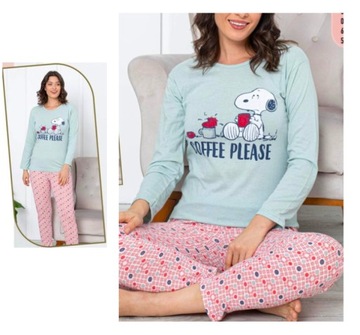 ЖЕНСКАЯ ХЛОПКОВАЯ ПИЖАМА, МНОГО УЗОРОВ, УДОБНАЯ, СОБАКА L