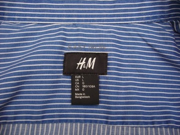 H&M koszula w paski rozm.L super stan