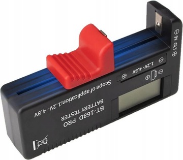 Cyfrowy tester miernik baterii ogniw AA AAA R9 LR CR 18650