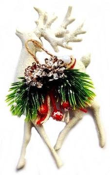 ПОДВЕСКИ ОЛЕНЬ ПОДВЕСКИ ОЛЕНЬ ДЛЯ РОЖДЕСТВЕНСКОЙ ЕЛКИ 2 шт.