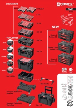 Ящик для инструментов Qbrick System ONE Drawer 2 2.0 + 2 x Qbrick Regular Organizer 300