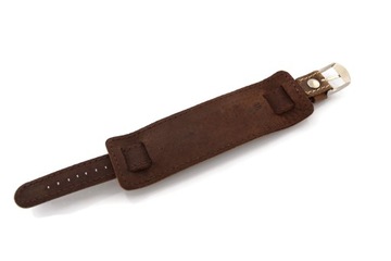 PASEK Z PODKŁADKĄ 100% SKÓRA 28mm BRĄZ POSTARZANY