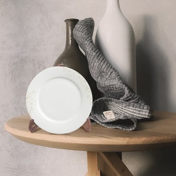 Подставка для тарелок с деревянным декором, складная витрина