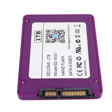 SSD ДИСК 2,5 ДЮЙМА SATA III 6GB/S ВЫСОКАЯ СКОРОСТЬ 550 MBPS 1T ФИОЛЕТОВЫЙ
