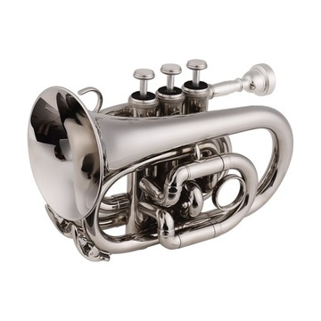 Mini Pocket Trumpet Bb Flat Brass Material Wind