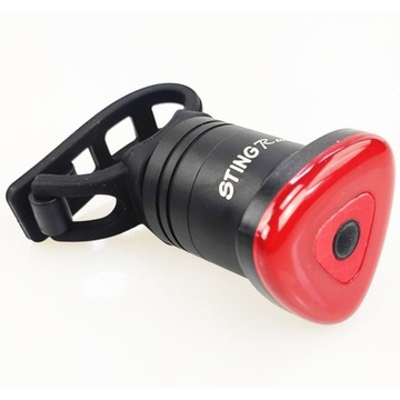 Lampka rowerowa TYŁ COB LED z funkcją STOP + USB