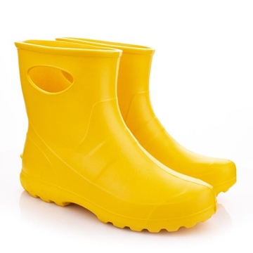 Damskie kalosze LEMIGO Garden Yellow, pianka EVA + Gratis peleryna roz. 39