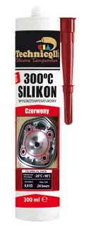 SILIKON WYSOKOTEMP. 300ML CZERWONY TECHNICOLL