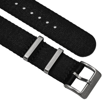 Pasek do zegarka NATO 20 mm - Strap Room - CZARNY