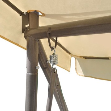 Складываемые садовые качели с кремом навеса