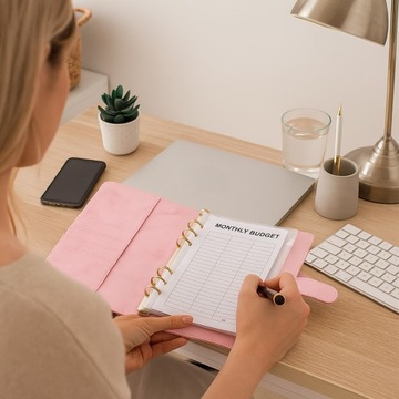 Планировщик бюджета Примечания A6 Financial Seegreator Organizer расходов на бюджет