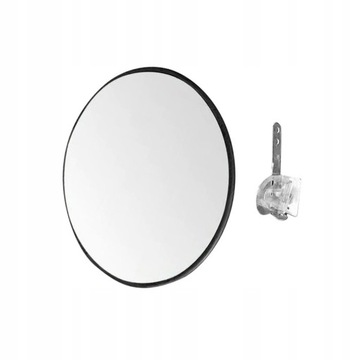 w-выпуклое зеркало, зеркало для дорожного движения, зеркало для слепых зон, 60 см, для помещений, черное
