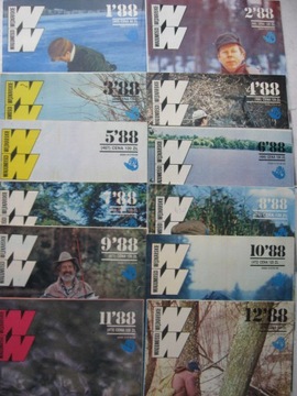 WIADOMOŚCI WĘDKARSKIE 12 numerów BDB Rocznik 1988