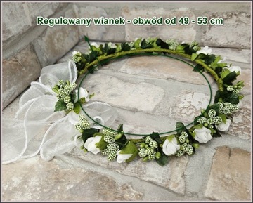 Причастный венок. Причастные венки. Зеленый венок для причастия + капельница.