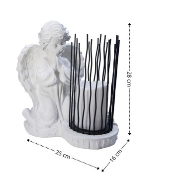 БОЛЬШОЙ ГРАНЕР + СВЕТОДИОДНЫЙ ФОНАРЬ, ГИПСОВАЯ ФИГУРКА МОГИЛЬНАЯ ЛАМПА 2XAA ИСТОЧНИК ПИТАНИЯ