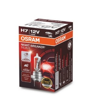 OSRAM NIGHT BREAKER СЕРЕБРЯНЫЙ +100% H7 12В 55Вт