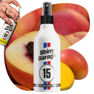 Perfumy do auta delikatny do wnętrz odświeża naturalny SHINY GARAGE 150 ml