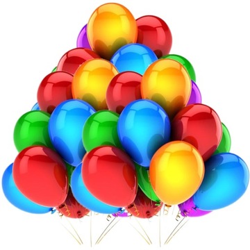 DUŻE BALONY METALICZNIE KOLOROWE Urodzinowe 50szt