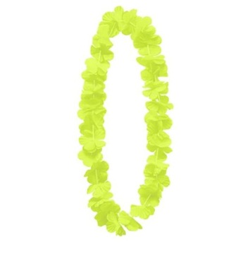 SUPER Kwiaty Hawajskie Żółte 100cm 512307 Naszyjnik