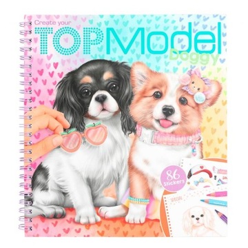 TOP MODEL DOGGY KOLOROWANKA Z NAKLEJKAMI 12164