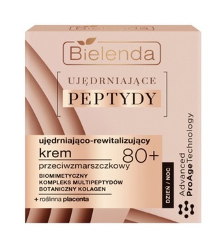 BIELENDA UJĘDRNIAJĄCE PEPTYDY KREM p/ZM 80+ 50ml