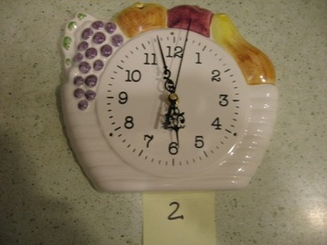 Фарфоровые кухонные часы