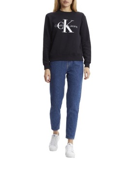 CALVIN KLEIN BLUZA DAMSKA CORE MONOGRAM BLACK r.XS