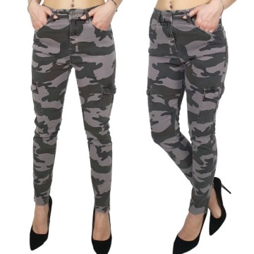 DAMSKI - SPODNIE - MŁODZIEŻOWE - BOJÓWKI - CARGO 7