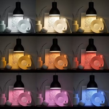 Умная светодиодная лампа E14 IKEA Tradfri RGB опаловый шар