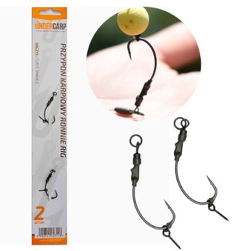 UNDERCARP PRZYPON KARPIOWY RONNIE RIG 2 GOTOWY - ZESTAW