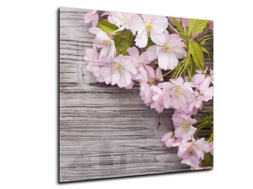 dekor szkło panel hartowany HD 50x50 wiśnia