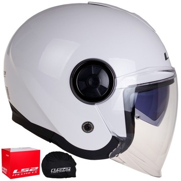 OTWARTY KASK MOTOCYKLOWY LS2 OF620 CLASSY JET biały homologacja 22.06