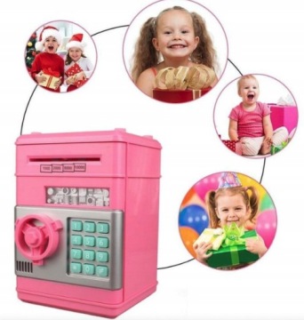 ЭЛЕКТРОННАЯ КОПИЛКА СЕЙФ ДЛЯ ДЕТЕЙ ЦВЕТА