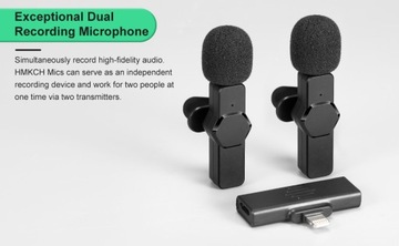 БЕСПРОВОДНОЙ 2X TIE PRO МИКРОФОН ДЛЯ IOS