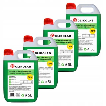 KONCENTRAT GLIKOL PROPYLENOWY solarny -70°C 20L (4X5L)