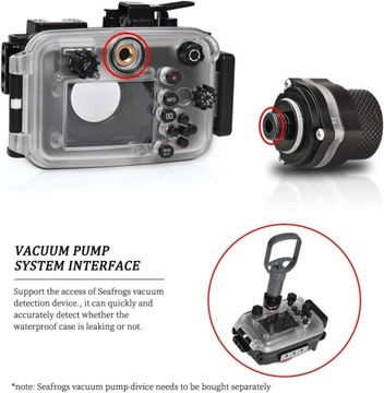 Wodoodporna Obudowa podwodna SeaFrogs do aparatu Olympus TG-6 60m czarna