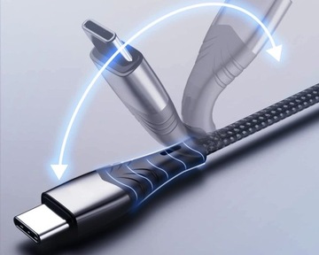 Угловой магнитный кабель USB C - USB-C 100 Вт 5 А PD QC4 для телефона, ноутбука