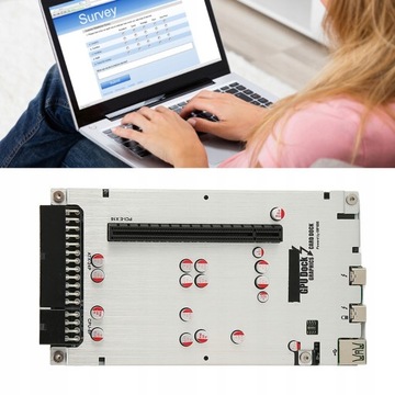 eGPU PCIe 3.0 x16 USB3 Адаптер Thunderbolt macOS Windows GPU