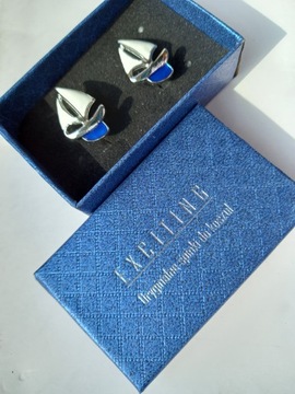 Запонки с узором SHIP