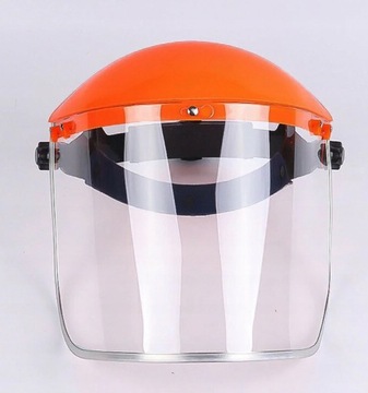 MASKA PRZYŁBICA OCHRONNA TWARZY OSŁONA PCV DO KOSY