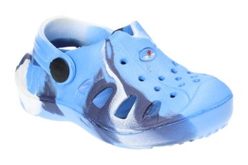 L-630 KLAPKI SANDAŁY PIANKOWE DZIECIĘCE LT.BLUE 28