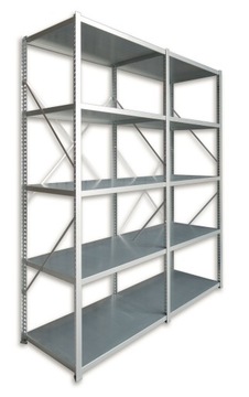 REGAŁ METALOWY DO GARAŻU PIWNICY MOCNY195x185x50