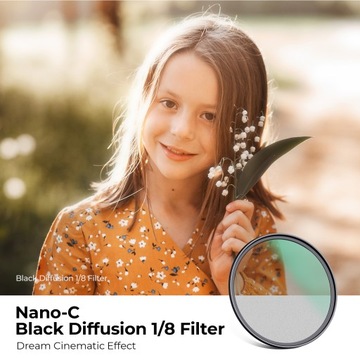 Диффузионный фильтр Black Mist 1/8 82 мм Nano-C K&F